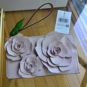 Kate Spade KK972 Flora Flower Medium L-Zip Wristlet